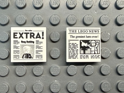 Lego fliese x 2 mit - -,