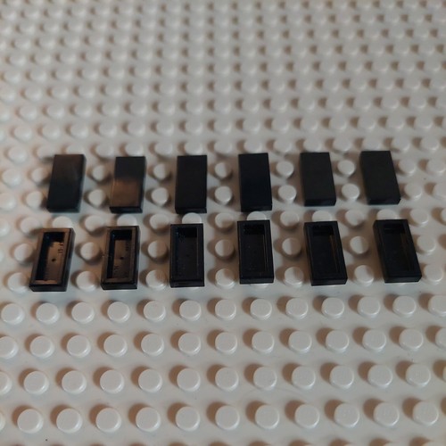 12x lego fliese 1x2 - 12x, - 