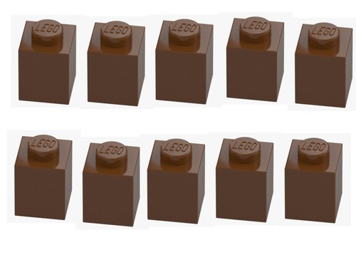 Lego 10x stein 1x1 braun - lego®,