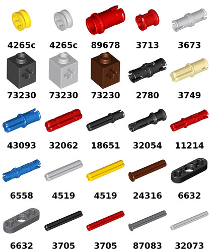 Lego technic achsen pins - lego®,